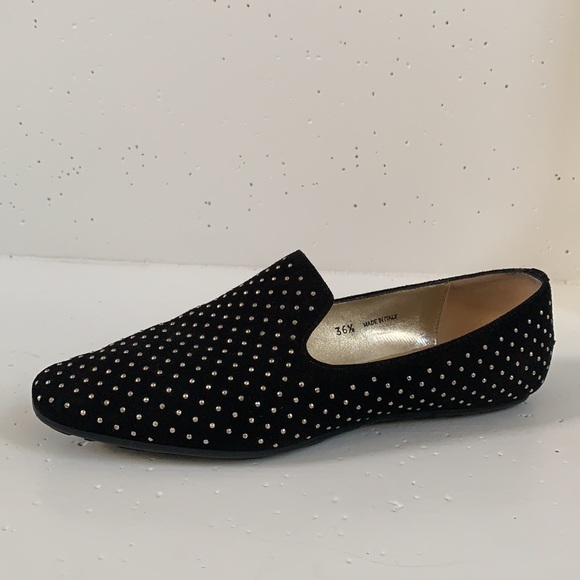 Jimmy Choo Suede Studded Accent Flats - Picture 2 of 11